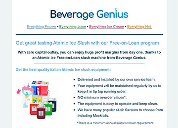 Beverage Genius email marketing