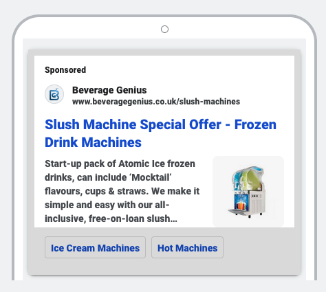 Beverage Genius PPC advertising 1