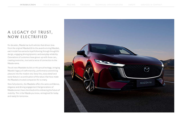 Mazda brochure design, artwork and print - 1