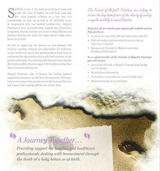 Abigail's Footsteps leaflet spread
