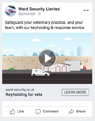 Ward Security social media advertising 1