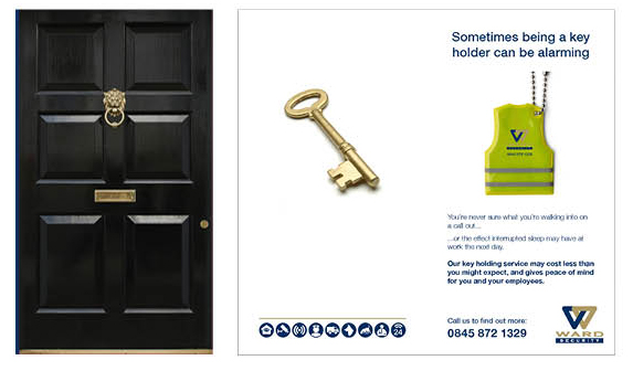 Ward Security direct mail