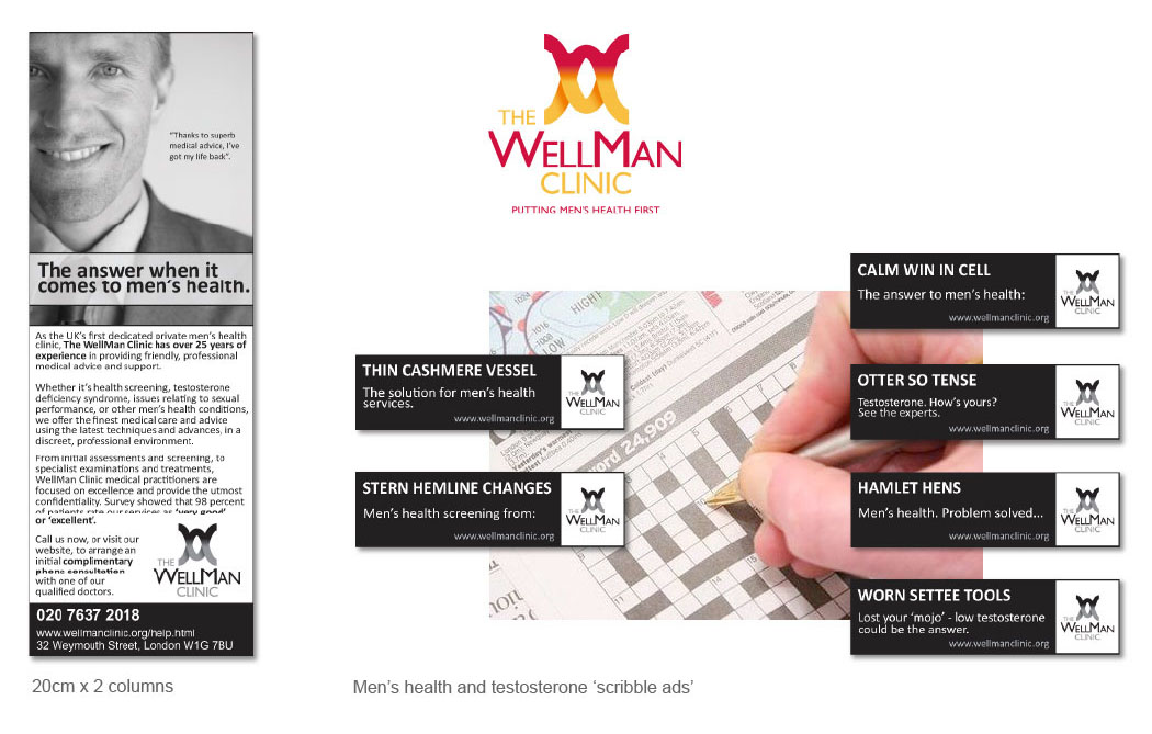 WellMan Clinic press advertising